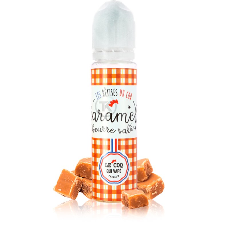 E-liquide Caramel Beurre Salé 50ml Les Bêtises - Le Coq Qui Vape