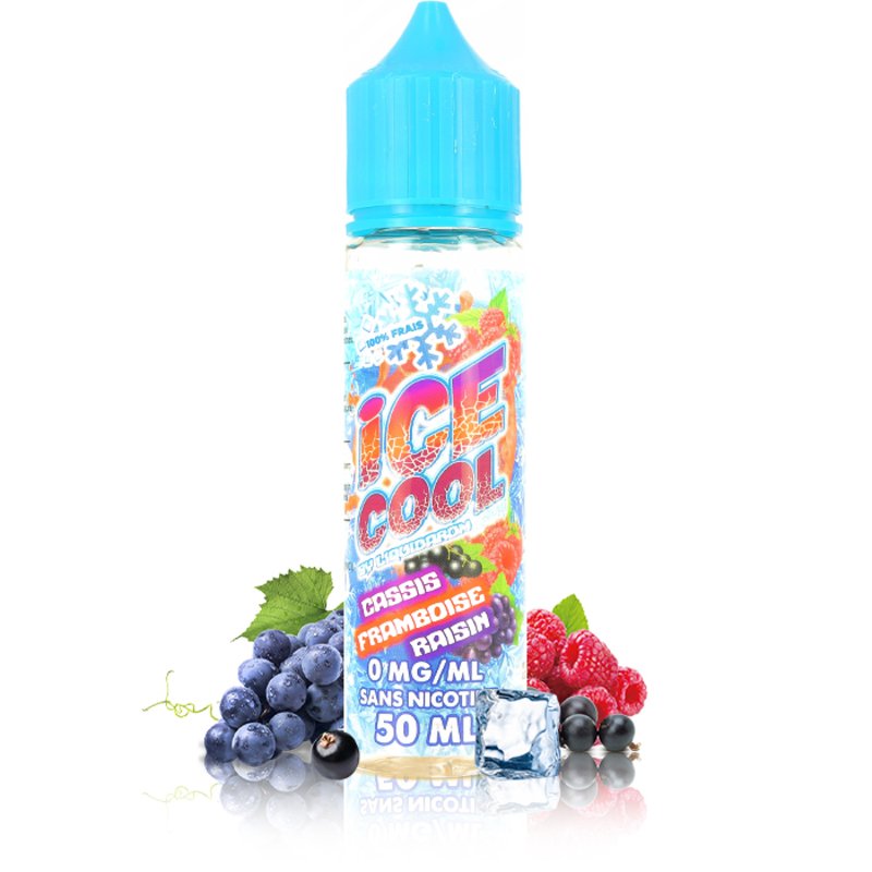 E-liquide Cassis Framboise Raisin 50ml Ice Cool - LiquidArom