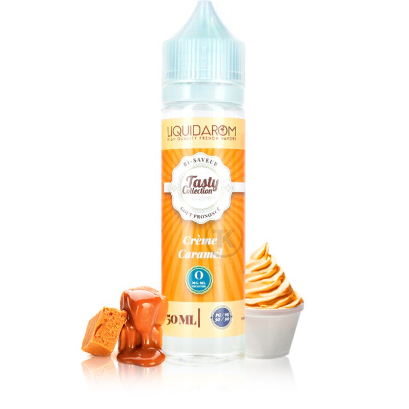 E-liquide Crème Caramel 50ml Tasty Collection - LiquidArom