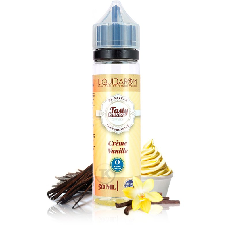 E-liquide Crème Vanille 50ml Tasty Collection - LiquidArom