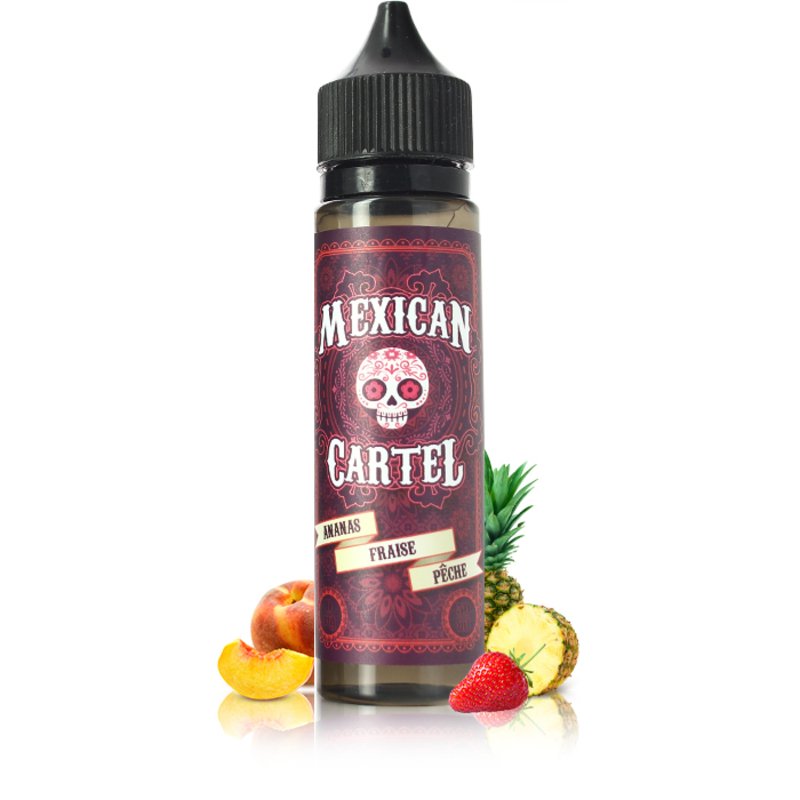 E-liquide Ananas Fraise Pêche 50ml - Mexican Cartel