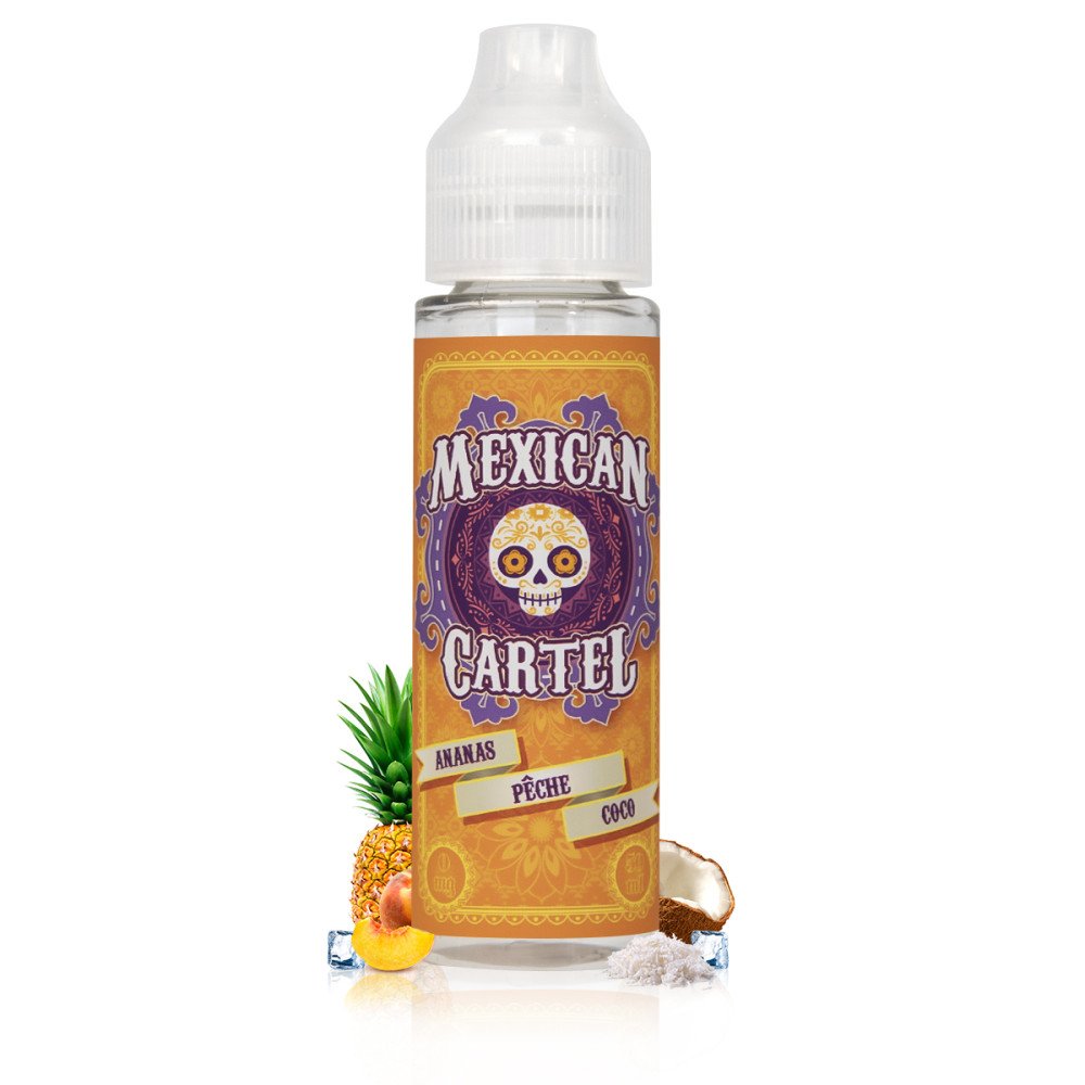 E-liquide Ananas Pêche Coco 50ml - Mexican Cartel