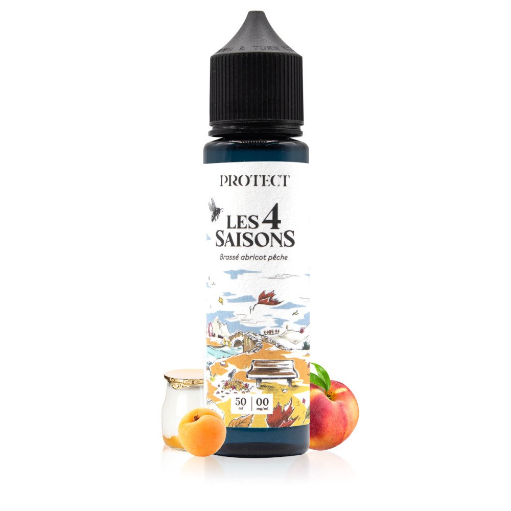 E-liquide Brassé Abricot Pêche 50ml Les 4 Saisons (L'Automne) - Protect