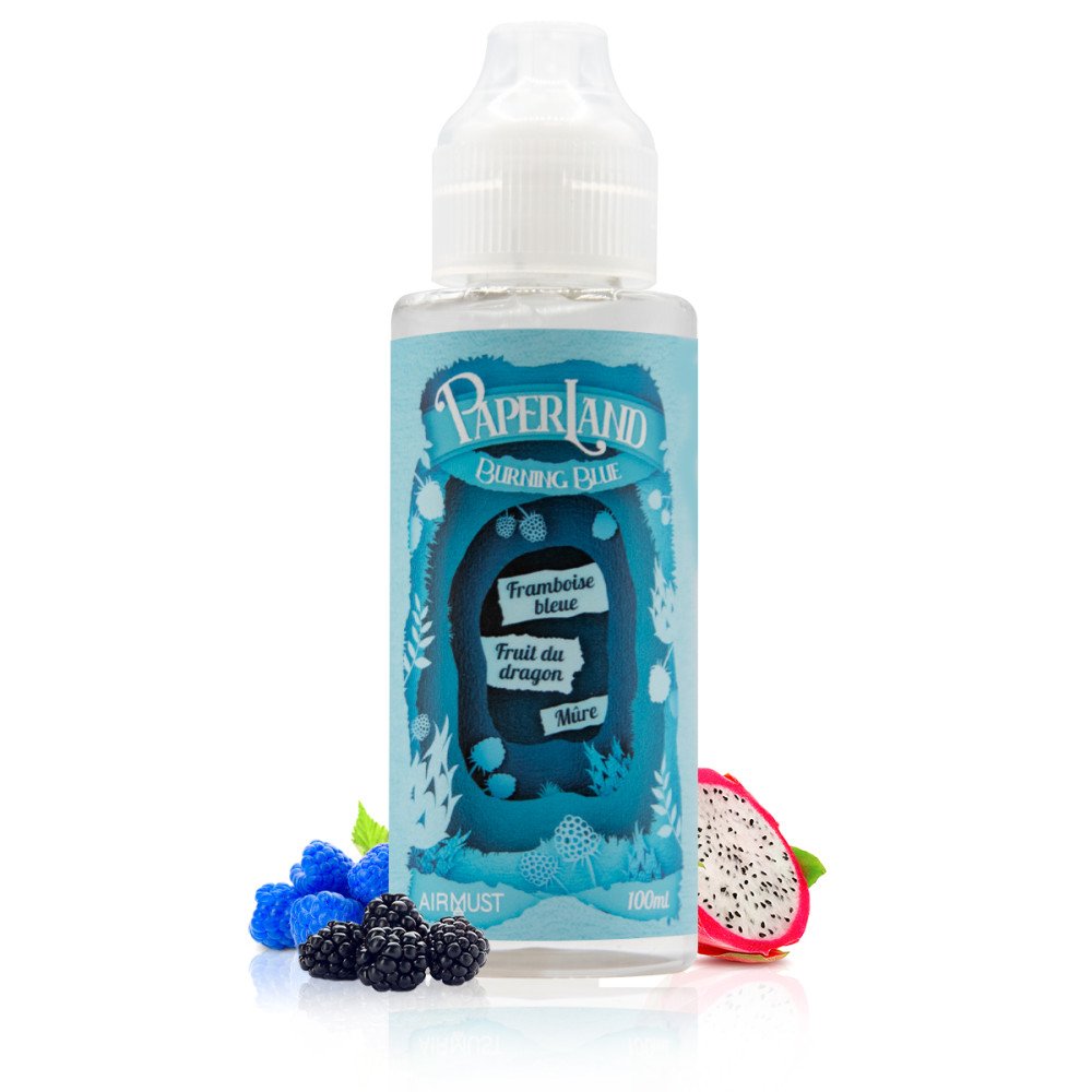 E-liquide Burning Blue 100ml Paperland - Airmust