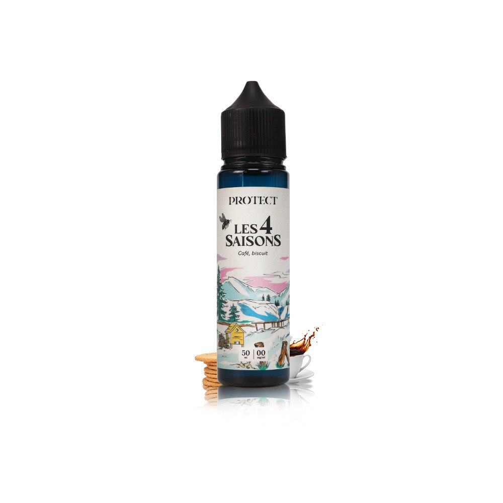 E-liquide Café Biscuit 50ml Les 4 Saisons (L'Hiver) - Protect
