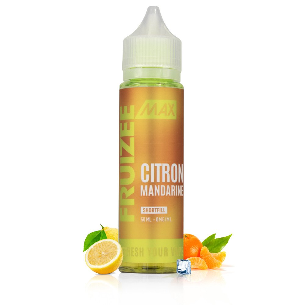 E-liquide Citron Mandarine 50ml Fruizee Max - Eliquid France