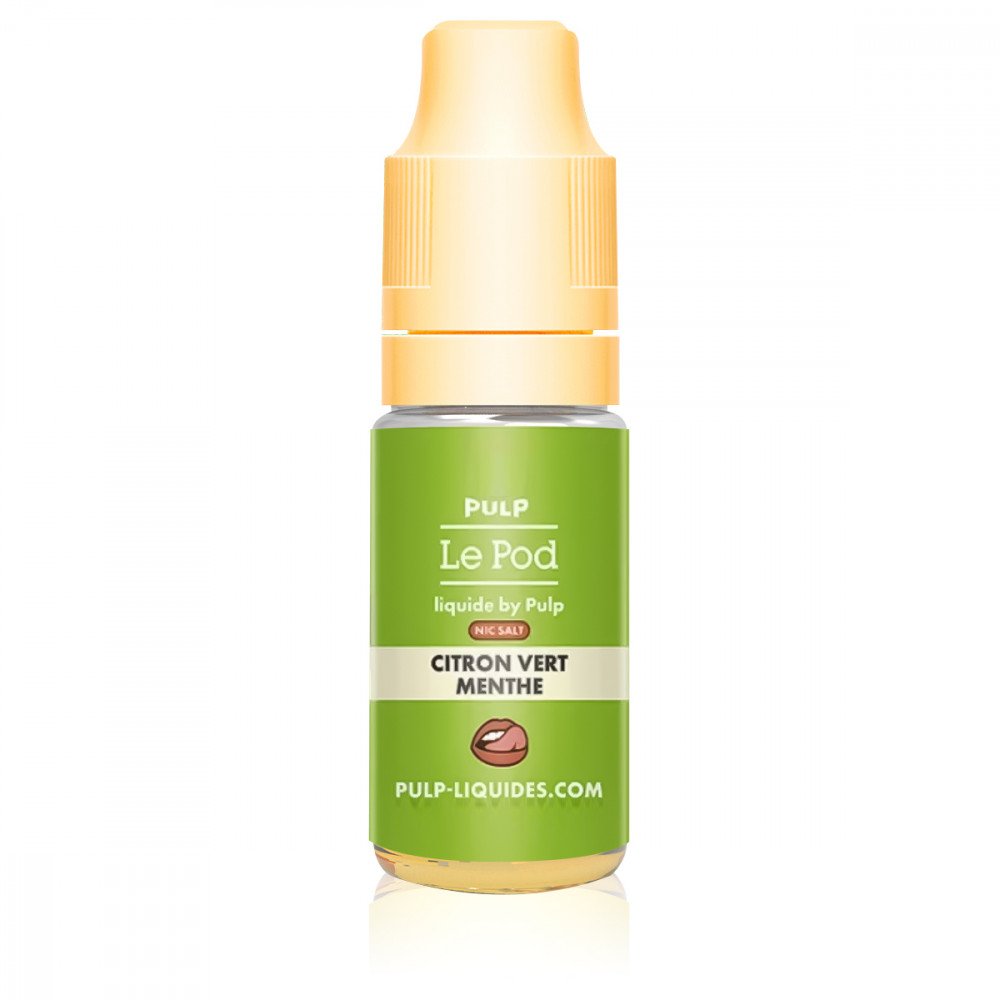 E-liquide Citron Vert Menthe 10ml Le Pod Liquide - Pulp