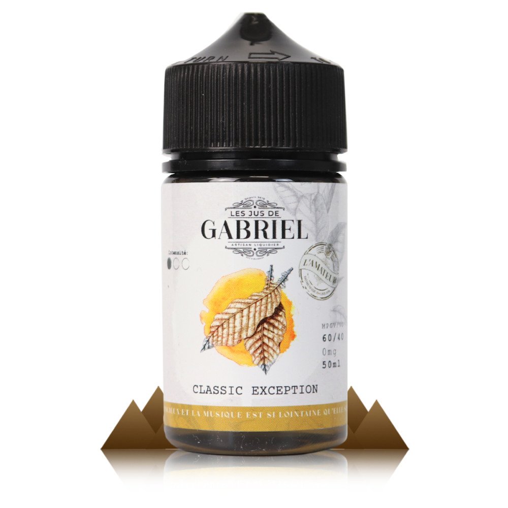 E-liquide Classic Exception 50ml Jus de Gabriel - Laboratoire H2O