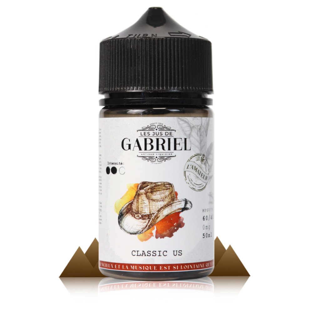 E-liquide Classic US 50ml Jus de Gabriel - Laboratoire H2O