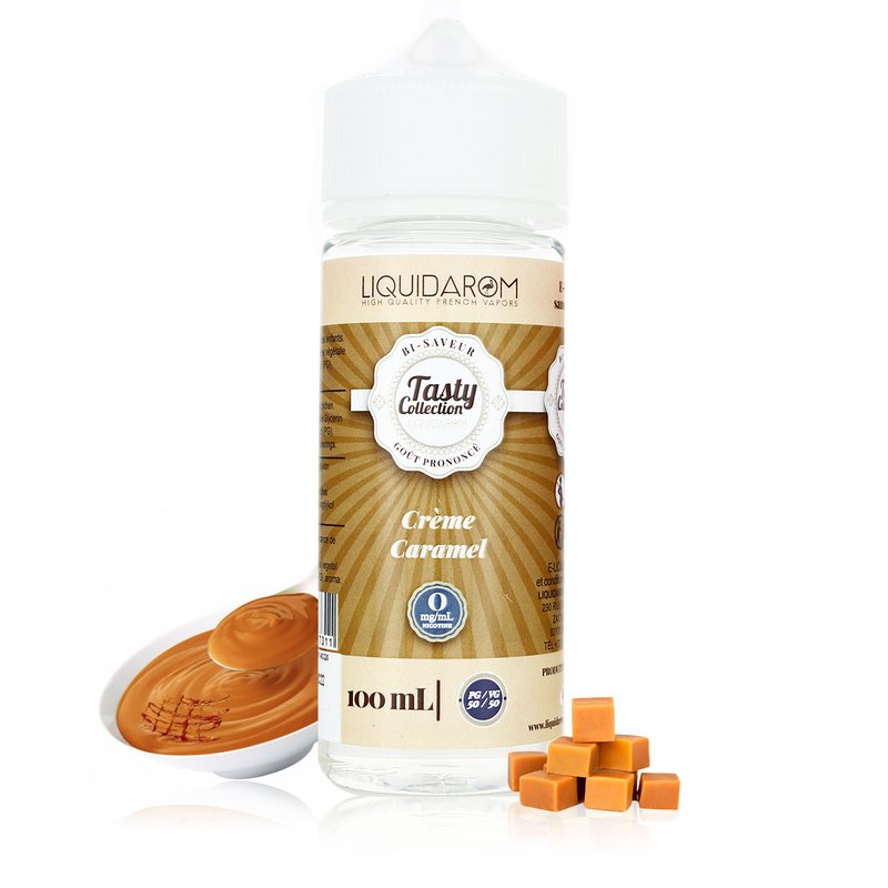 E-liquide Crème Caramel 100ml Tasty Collection - LiquidArom