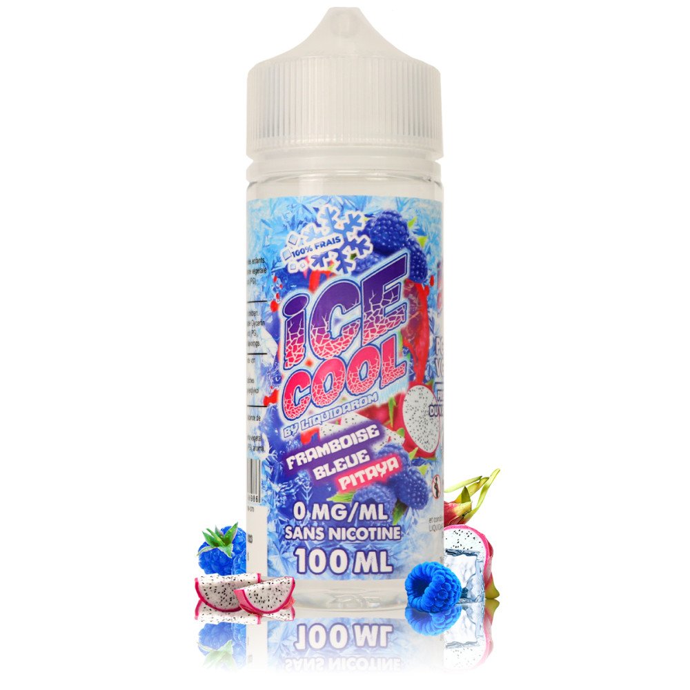 E-liquide Framboise Bleue Pitaya 100ml Ice Cool - LiquidArom