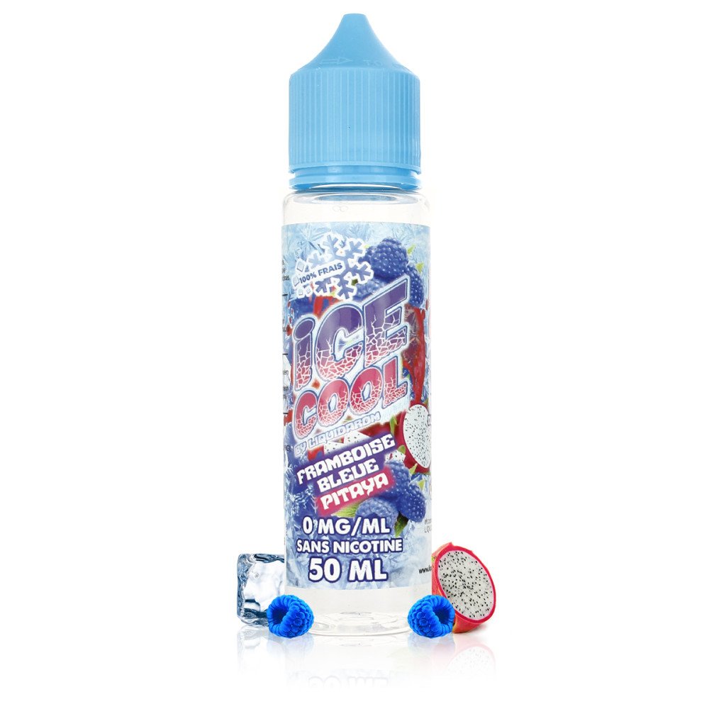 E-liquide Framboise Bleue Pitaya 50ml Ice Cool - LiquidArom