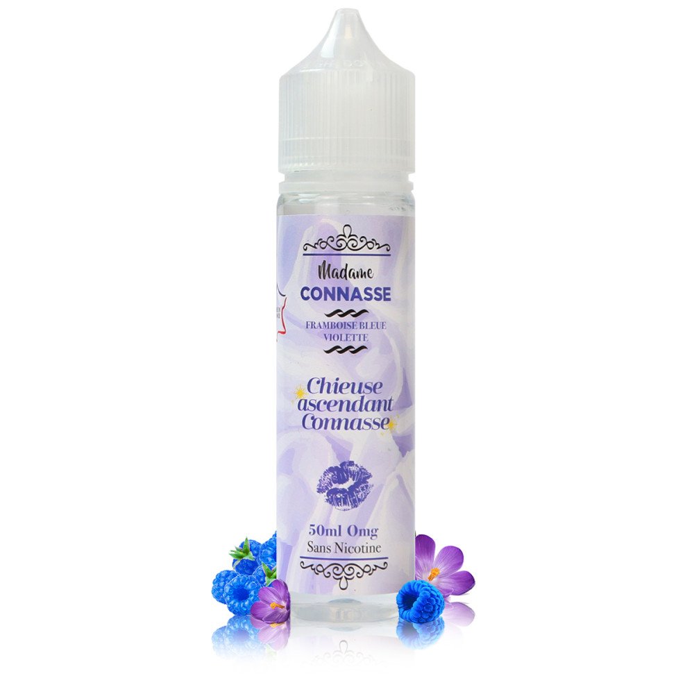 E-liquide Framboise Bleue Violette 50ml - Madame Connasse