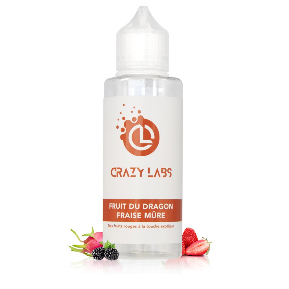 E-liquide Fruit Du Dragon Fraise Mûre 100ml - Crazy Labs