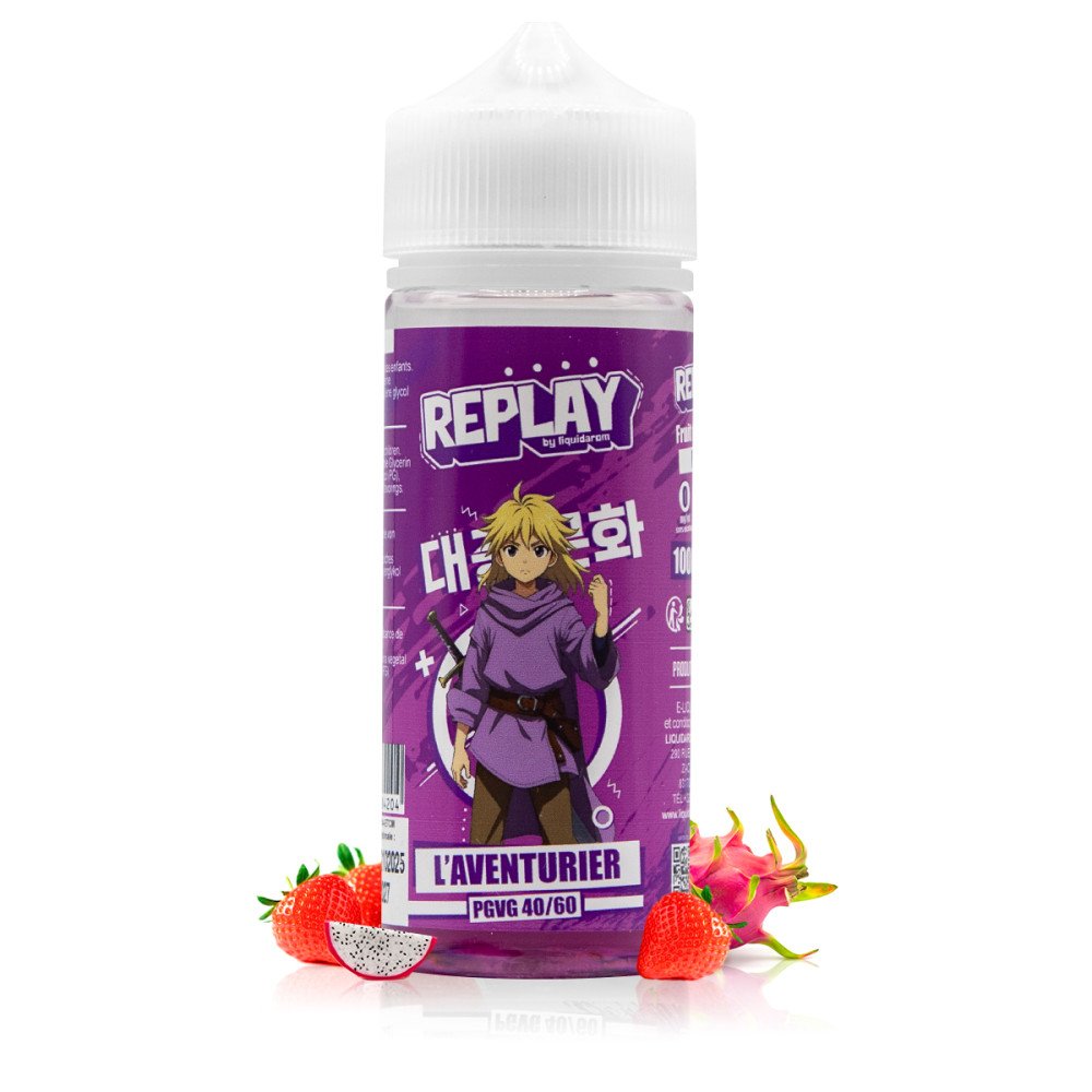 E-liquide L'Aventurier 100ml Replay - LiquidArom