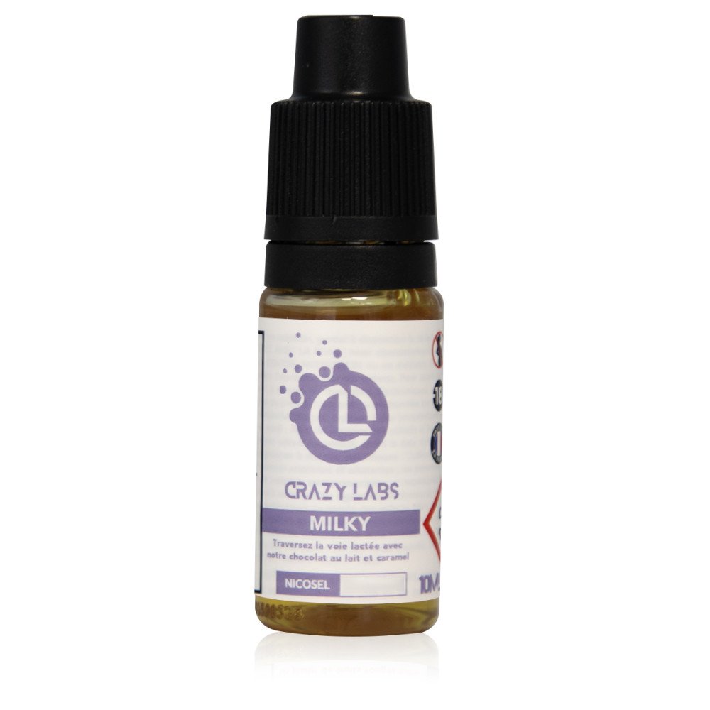 E-liquide Milky Sel de Nicotine 10ml - Crazy Labs