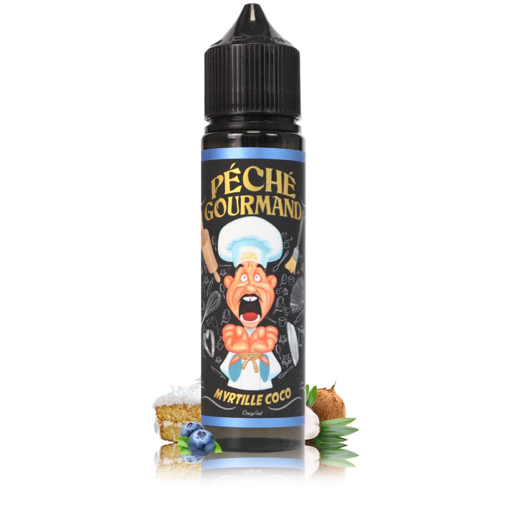 E-liquide Myrtille Coco 50ml Péché Gourmand - O'Jlab