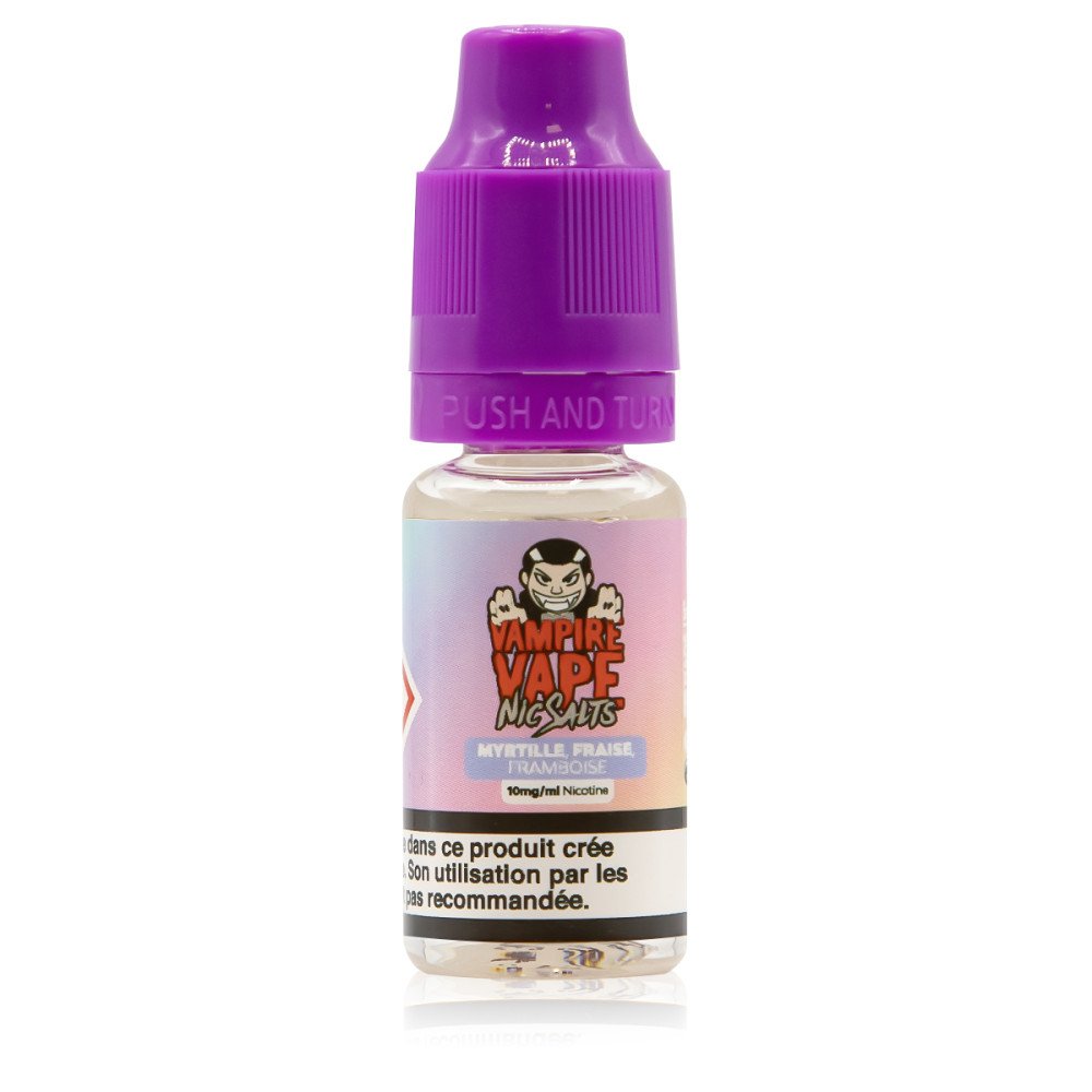 E-liquide Myrtille Fraise Framboise Sel de Nicotine - Vampire Vape