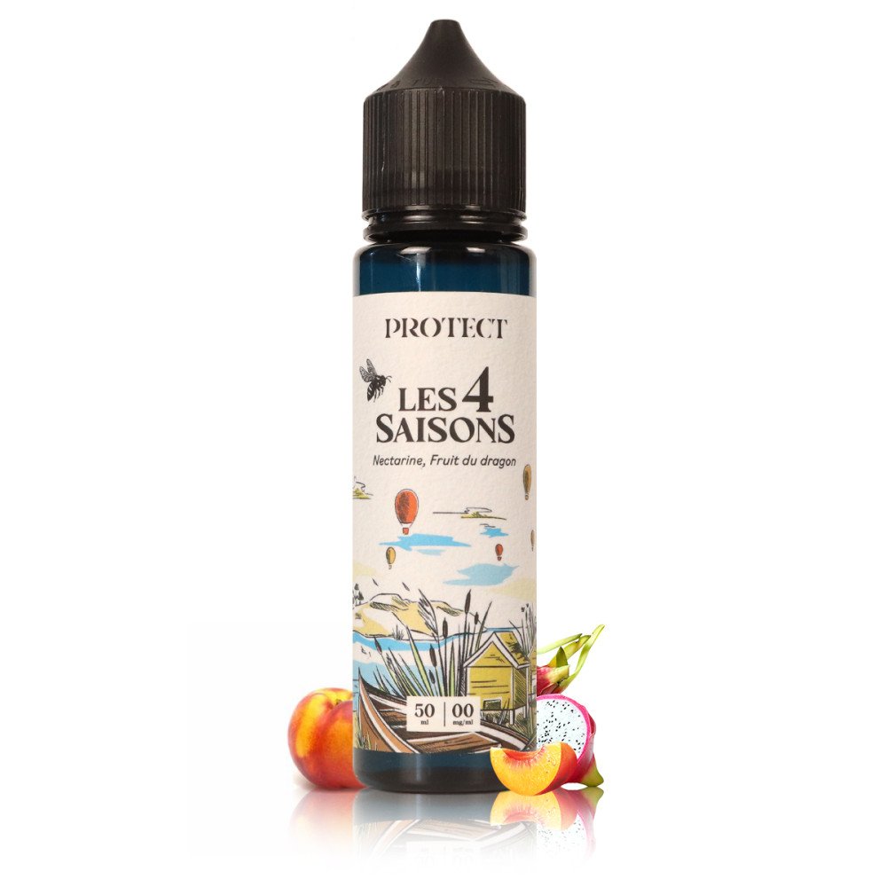E-liquide Nectarine Fruit du Dragon 50ml Les 4 Saisons (L'Été) - Protect