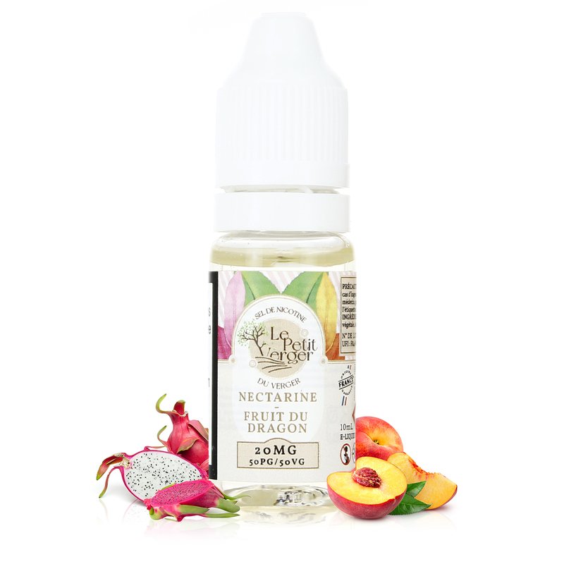 E-liquide Nectarine Fruit du dragon Sel de Nicotine Le Petit Verger - Savourea