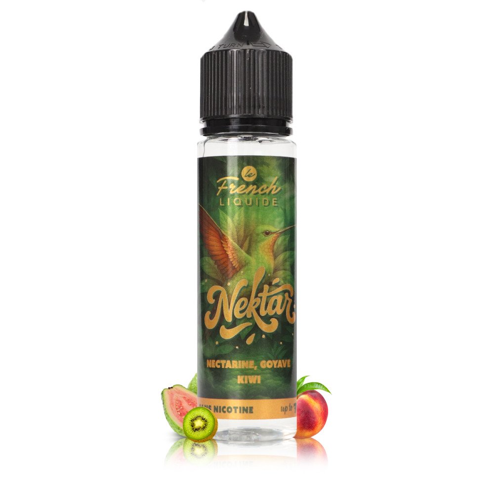 E-liquide Nectarine Goyave Kiwi 50ml Nektar - Le French Liquide