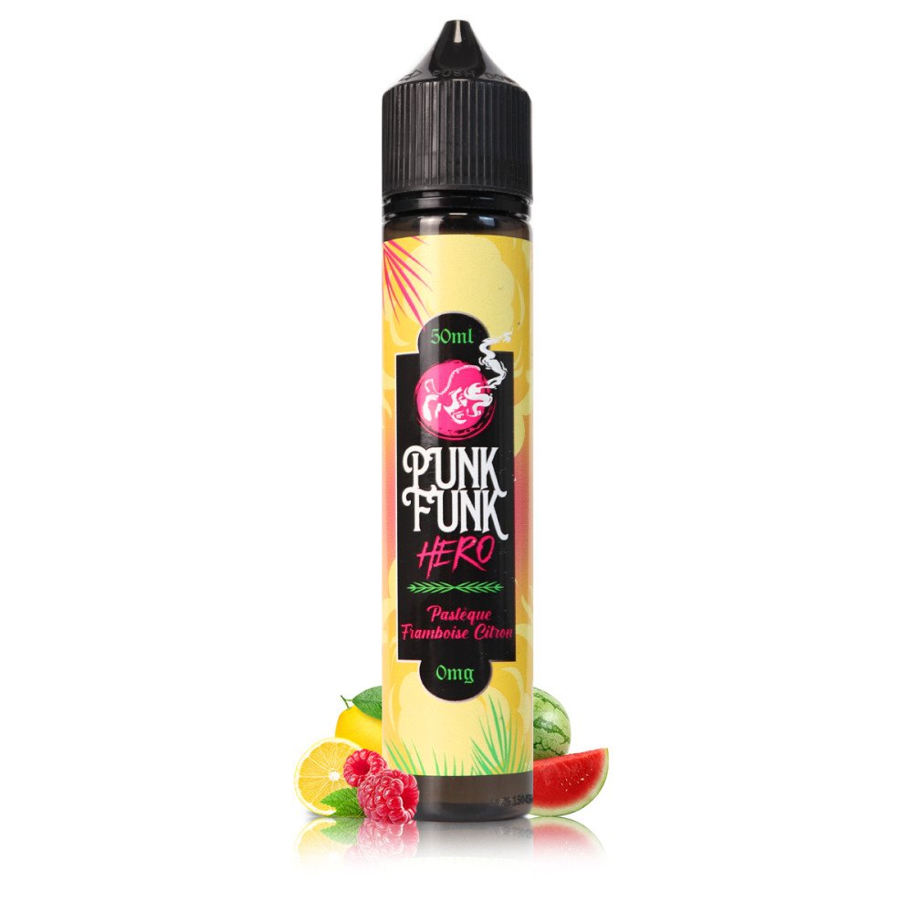E-liquide Pastèque Framboise Citron 50ml - Punk Funk Hero