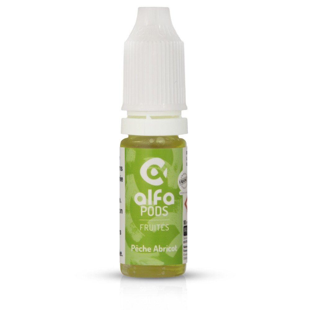 E-liquide Pêche Abricot 10ml Alfa Pods - Alfaliquid