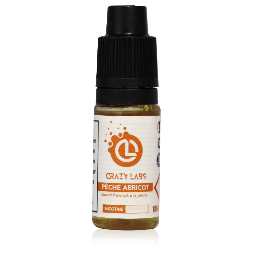E-liquide Pêche Abricot 10ml - Crazy Labs
