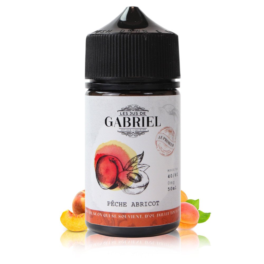 E-liquide Pêche Abricot 50ml Jus de Gabriel - Laboratoire H2O