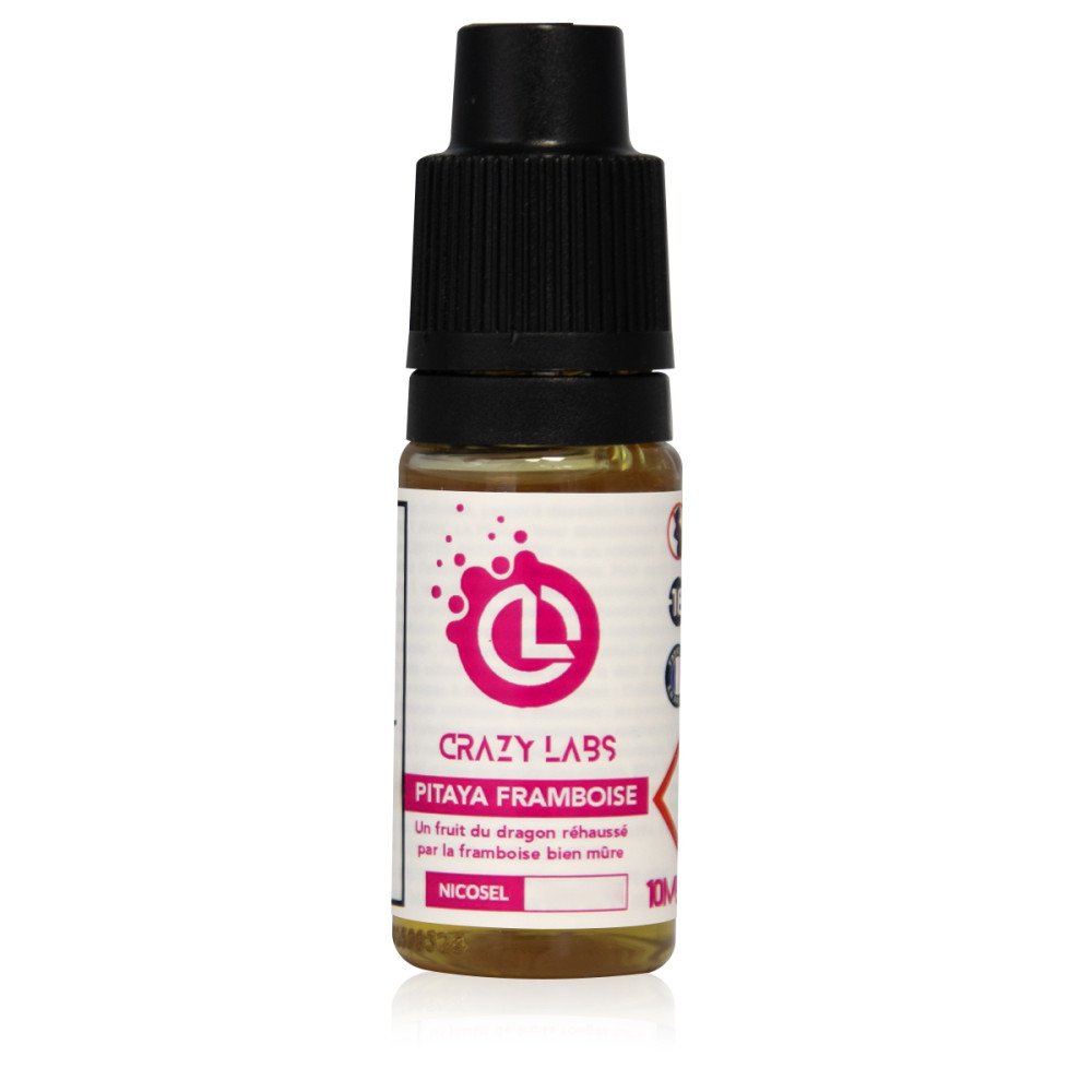 E-liquide Pitaya Framboise Sel de Nicotine 10ml - Crazy Labs