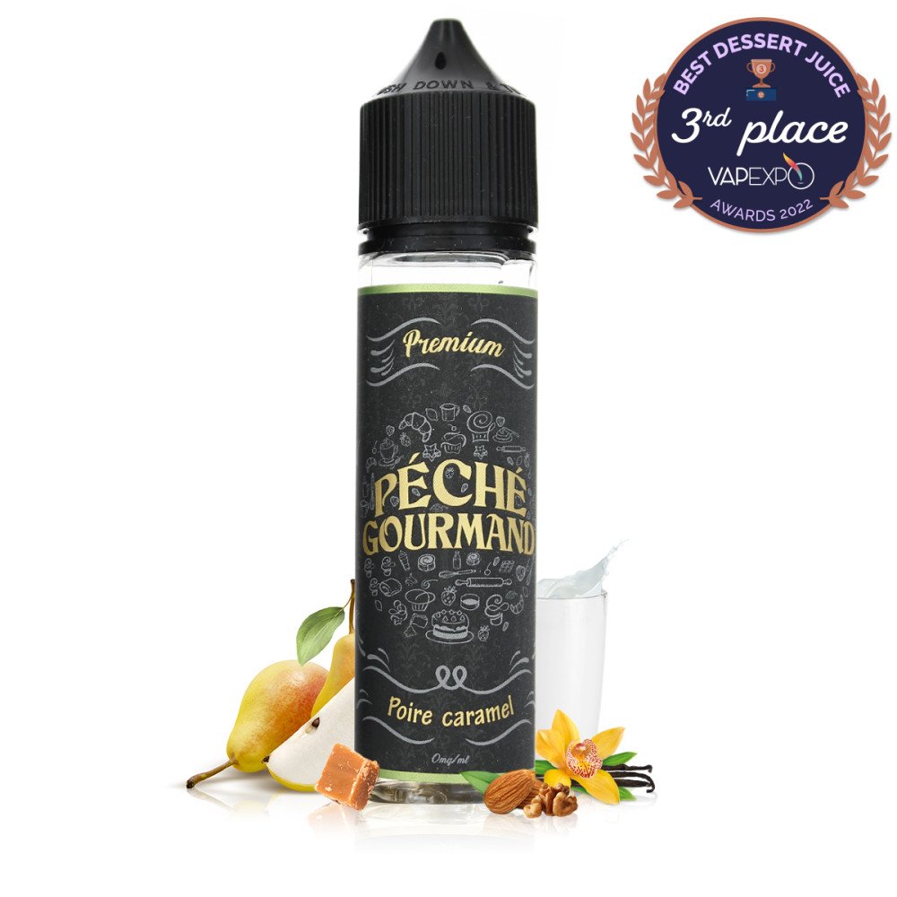 E-liquide Poire Caramel Péché Gourmand 50ml - O'Jlab