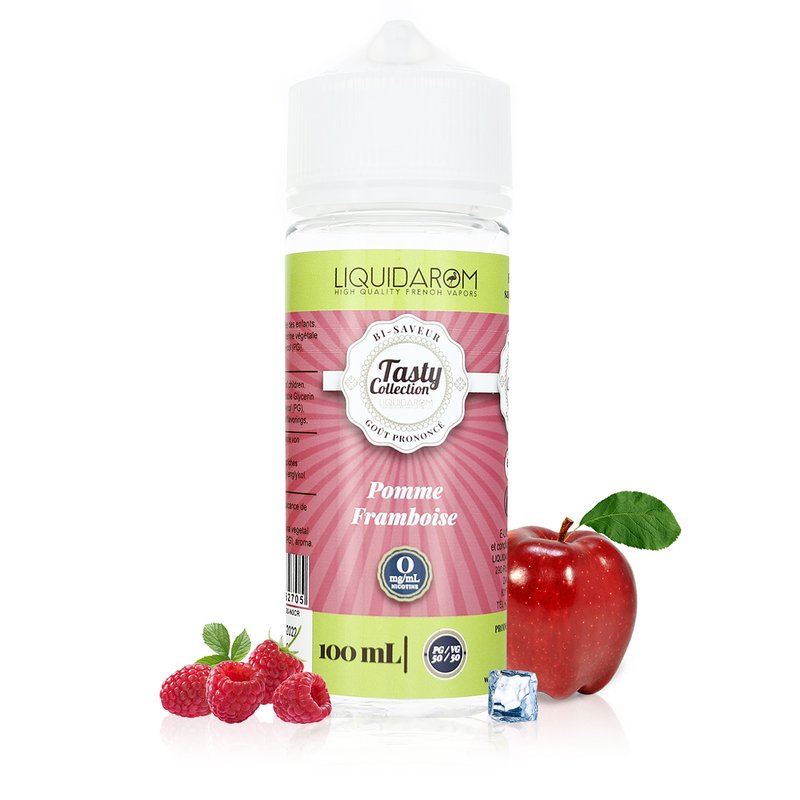 E-liquide Pomme Framboise 100ml Tasty Collection - LiquidArom