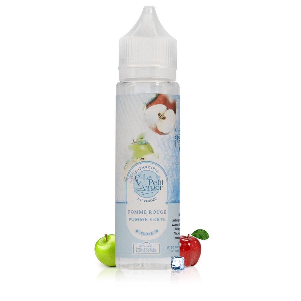 E-liquide Pomme Rouge Pomme Verte Frais 50ml Le Petit Verger - Savourea