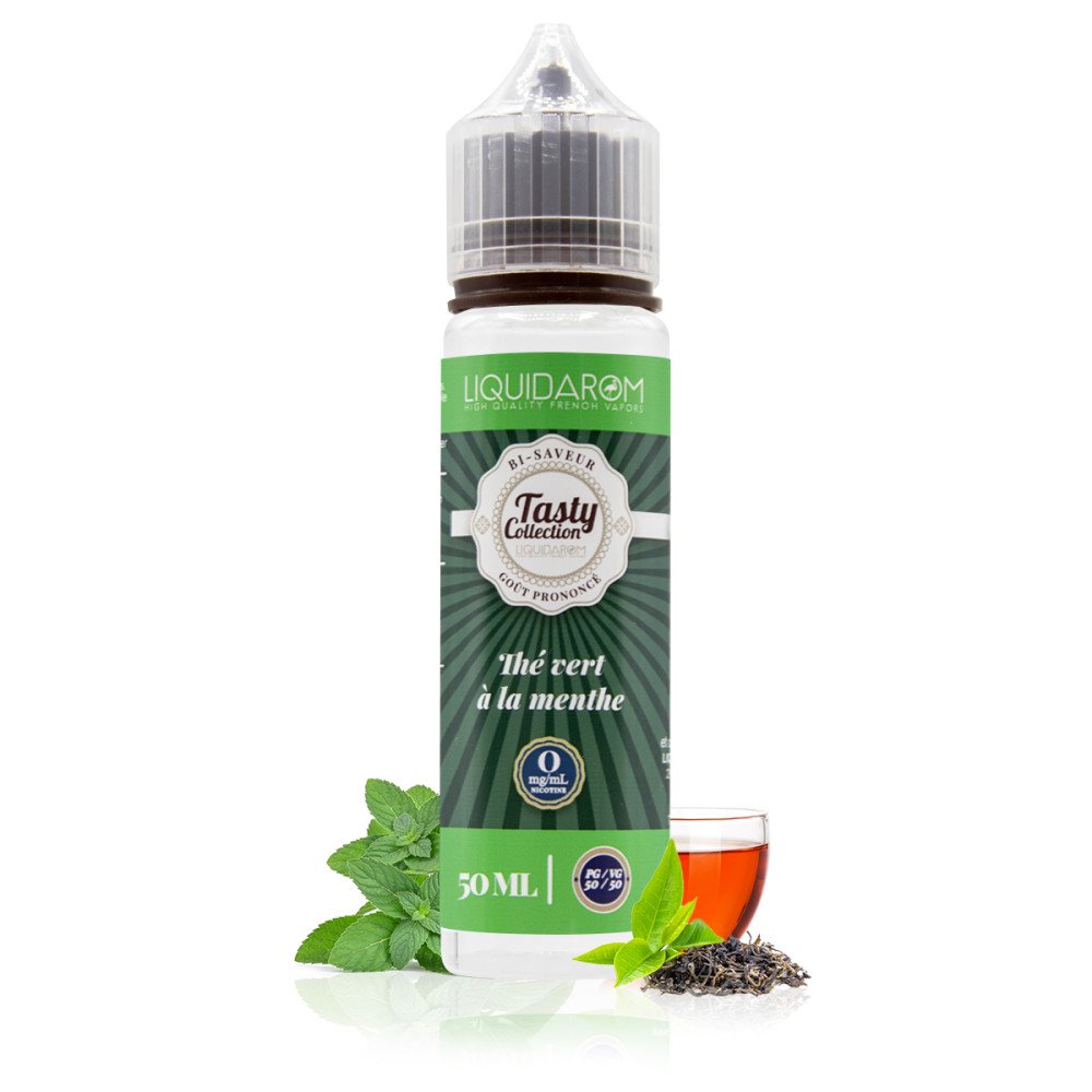 E-liquide Thé Vert à La Menthe 50ml Tasty Collection - LiquidArom