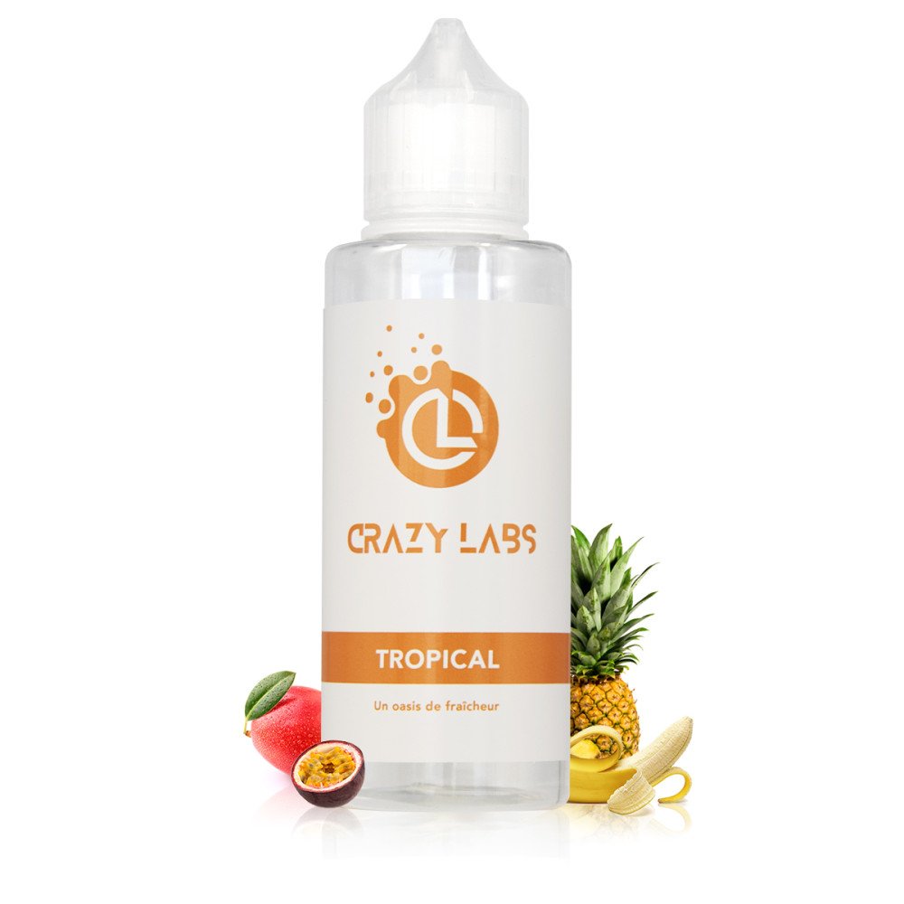E-liquide Tropical 100ml - Crazy Labs