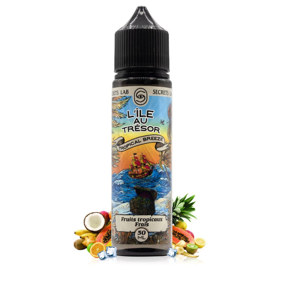 E-liquide Tropical Breeze 50ml L'Île au Trésor - Secret's Lab