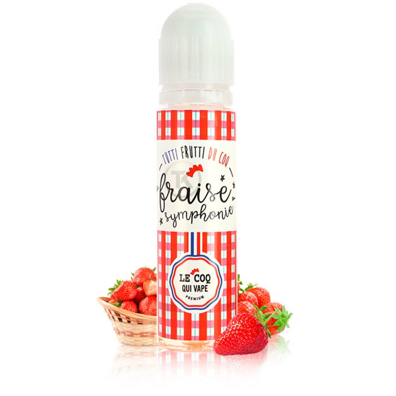 E-liquide Fraise Symphonie 50ml Tutti Frutti - Le Coq Qui Vape