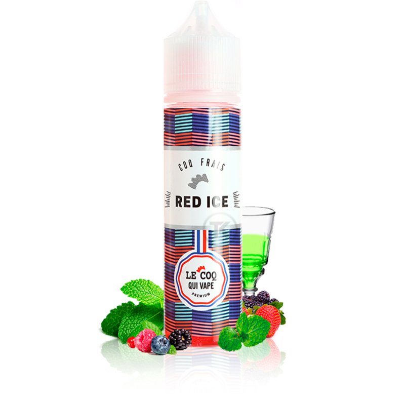 E-liquide Red Ice 50ml Frais - Le Coq Qui Vape