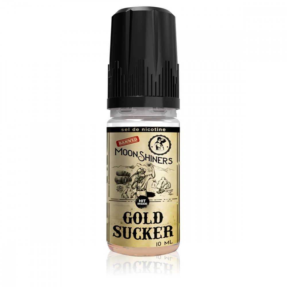 E-liquide Gold Sucker Sel de Nicotine MoonShiners - Le French Liquide