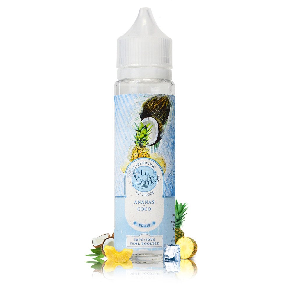 E-liquide Ananas Coco Frais 50ml Le Petit Verger - Savourea