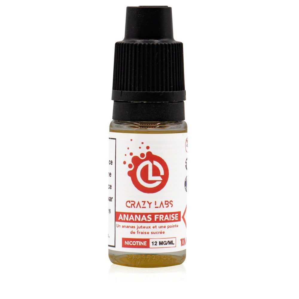 E-liquide Ananas Fraise 10ml - Crazy Labs