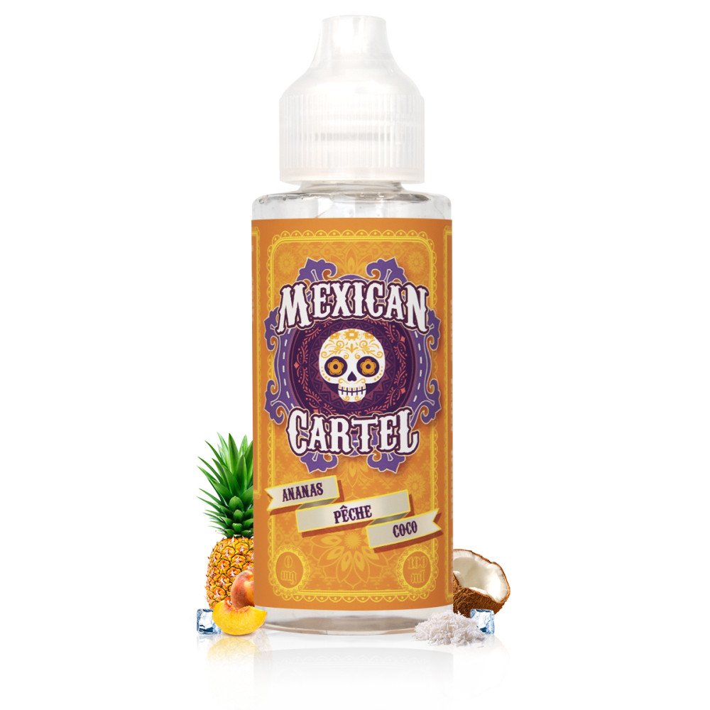 E-liquide Ananas Pêche Coco 100ml - Mexican Cartel