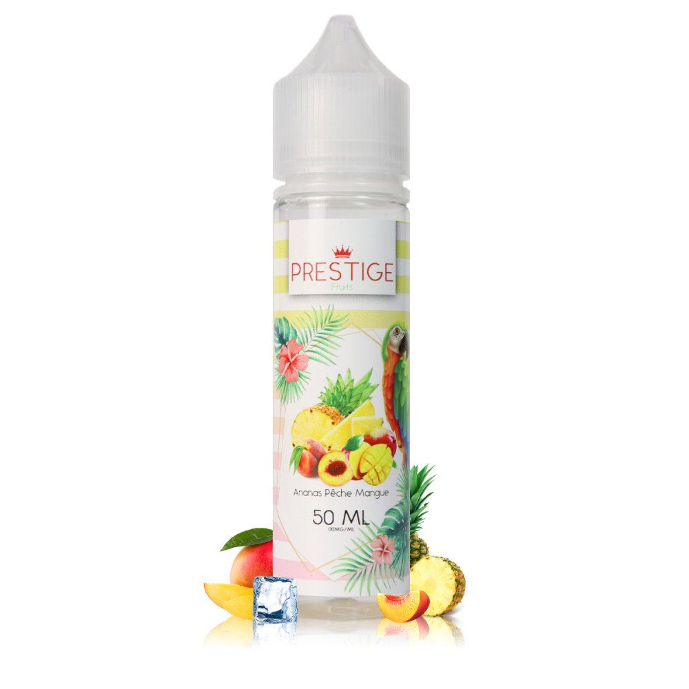 E-liquide Ananas Pêche Mangue 50ml Fruits - Prestige