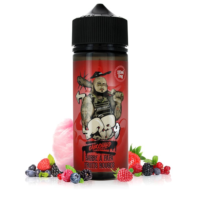 E-liquide Barbe à Papa Fruits Rouges 100ml - Cabochard