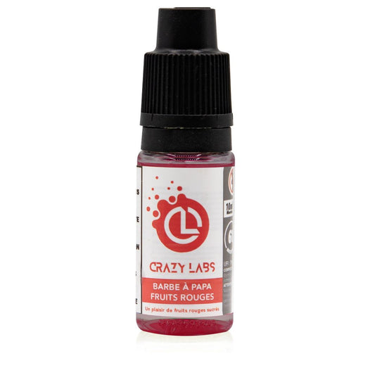 E-liquide Barbe à Papa Fruits Rouges Sel de Nicotine 10ml - Crazy Labs