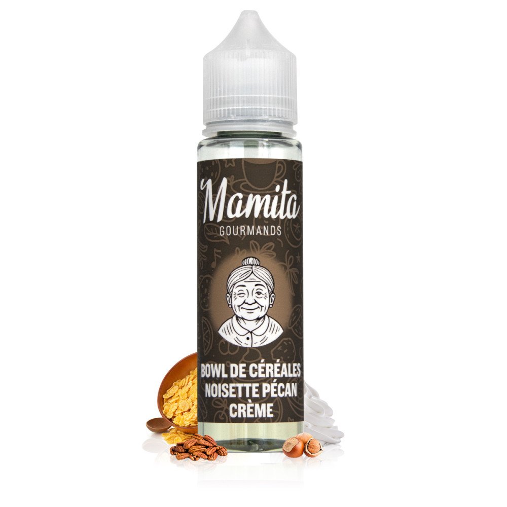 E-liquide Bowl de Céréales Noisette Pécan Crème 50ml Mamita - Biarritz Lab