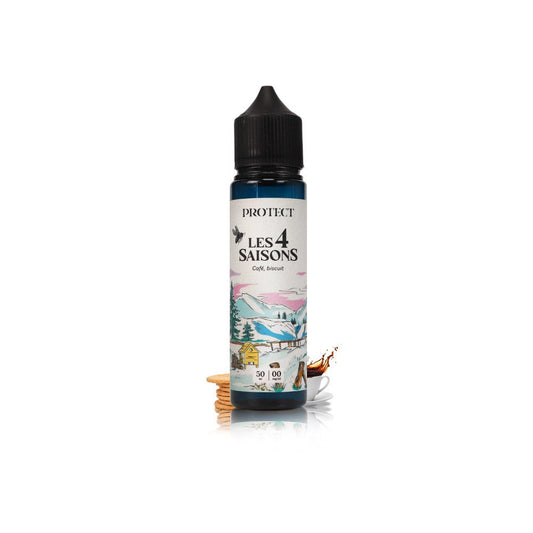 E-liquide Café Biscuit 50ml Les 4 Saisons (L'Hiver) - Protect