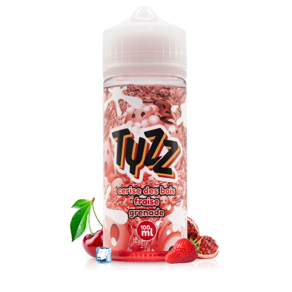 E-liquide Cerise des Bois Fraise Grenade 100ml - Tyzz