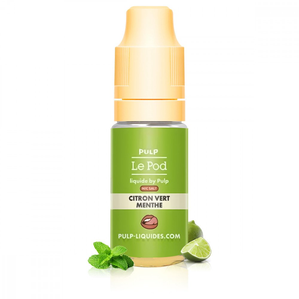 E-liquide Citron Vert Menthe 10ml Le Pod Liquide - Pulp