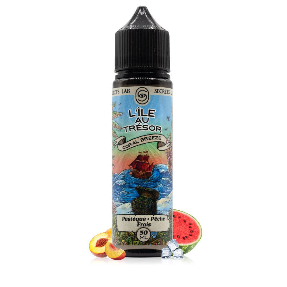 E-liquide Coral Breeze 50ml L'Île au Trésor - Secret's Lab